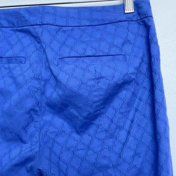 Lilly  Pulitzer Womens 6 29" Kelly Textured Skinny Ankle Pant Royal Purple - Picture 14 of 16